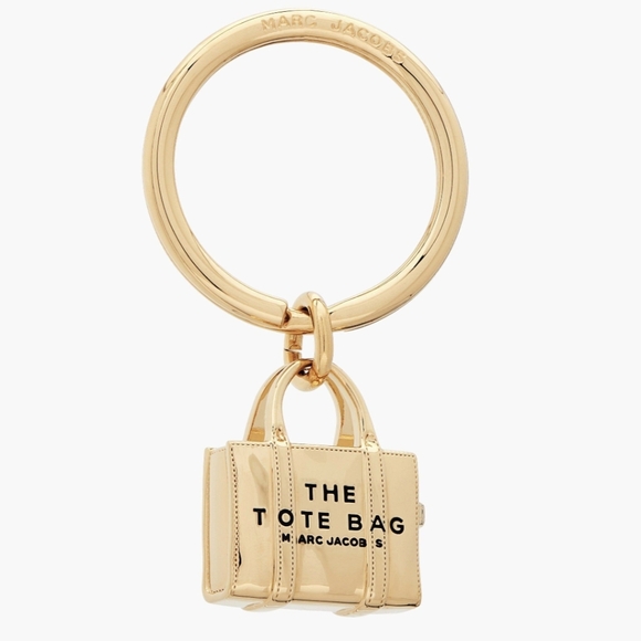 🆕️Marc Jacobs The Tote Bag Golden Charm With Dust Bag and Box NWT - Picture 2 of 8